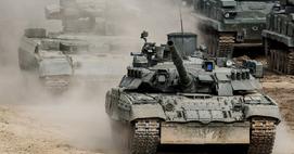 Russian tanks invade Ukraine
